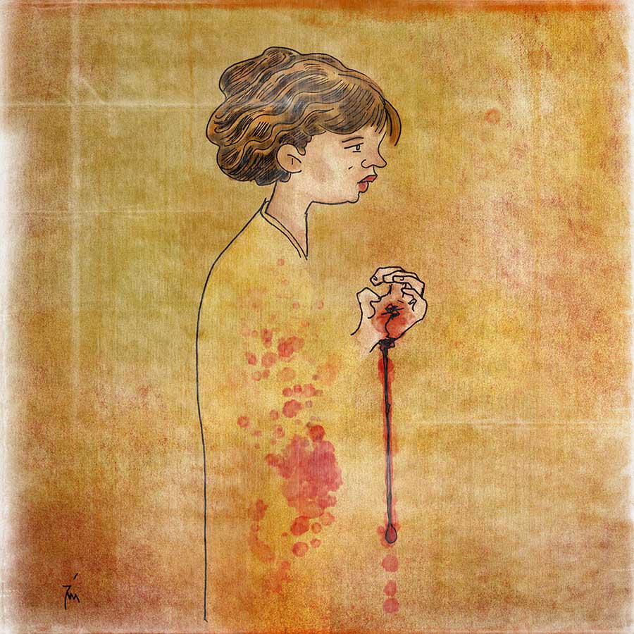 illustration titled Thin Blood.