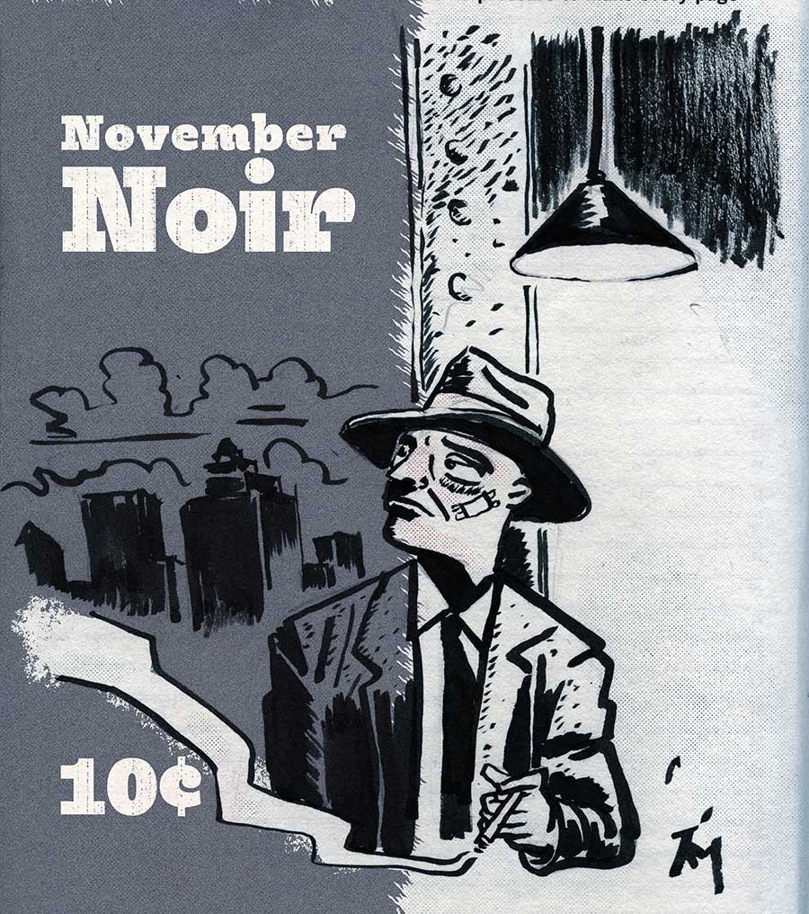 illustration titled: Noir November.