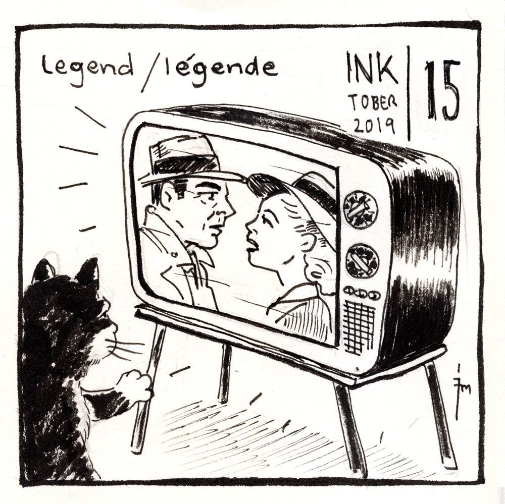 illustration title: Inktober 15: Legend.
