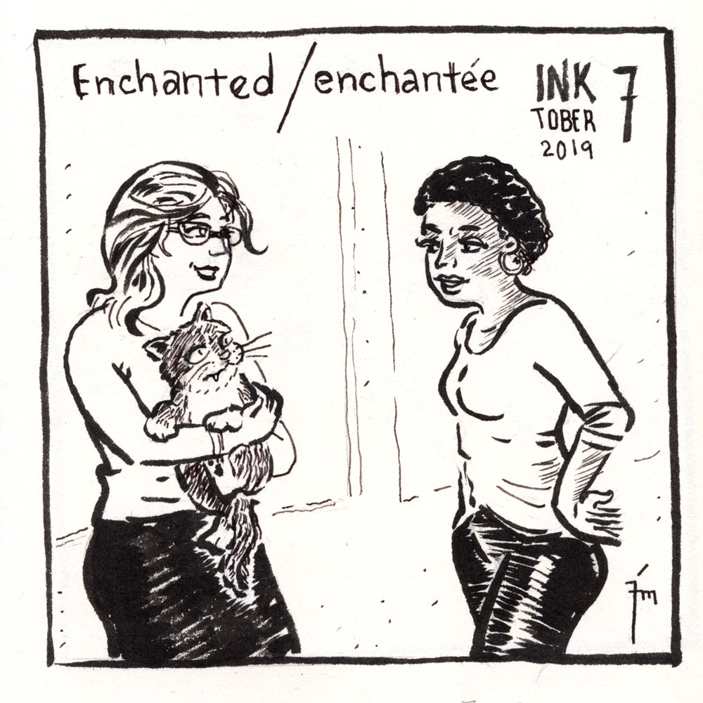 illustration title: Inktober 07: Enchanted.