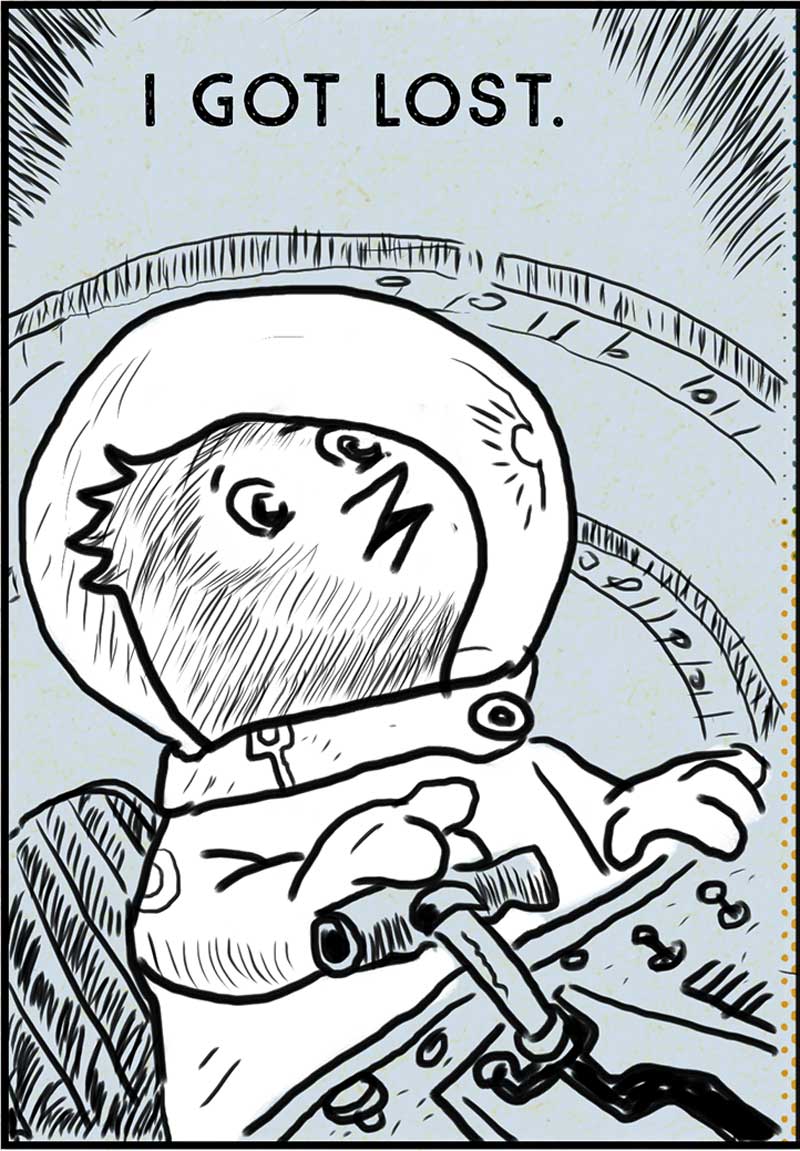 closeup of panel for my new story