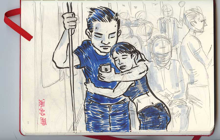 Illustration titled: After The Movie