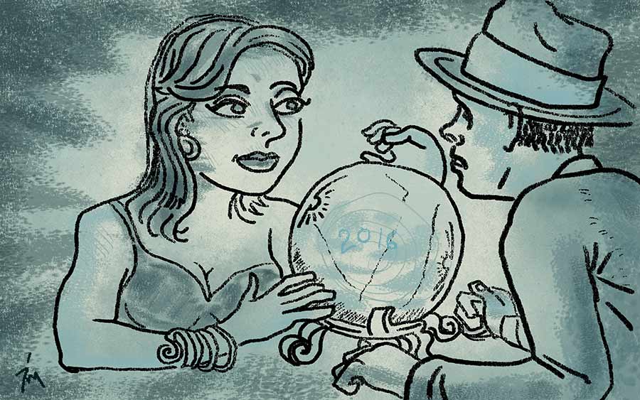 Illustration titled: Predictions