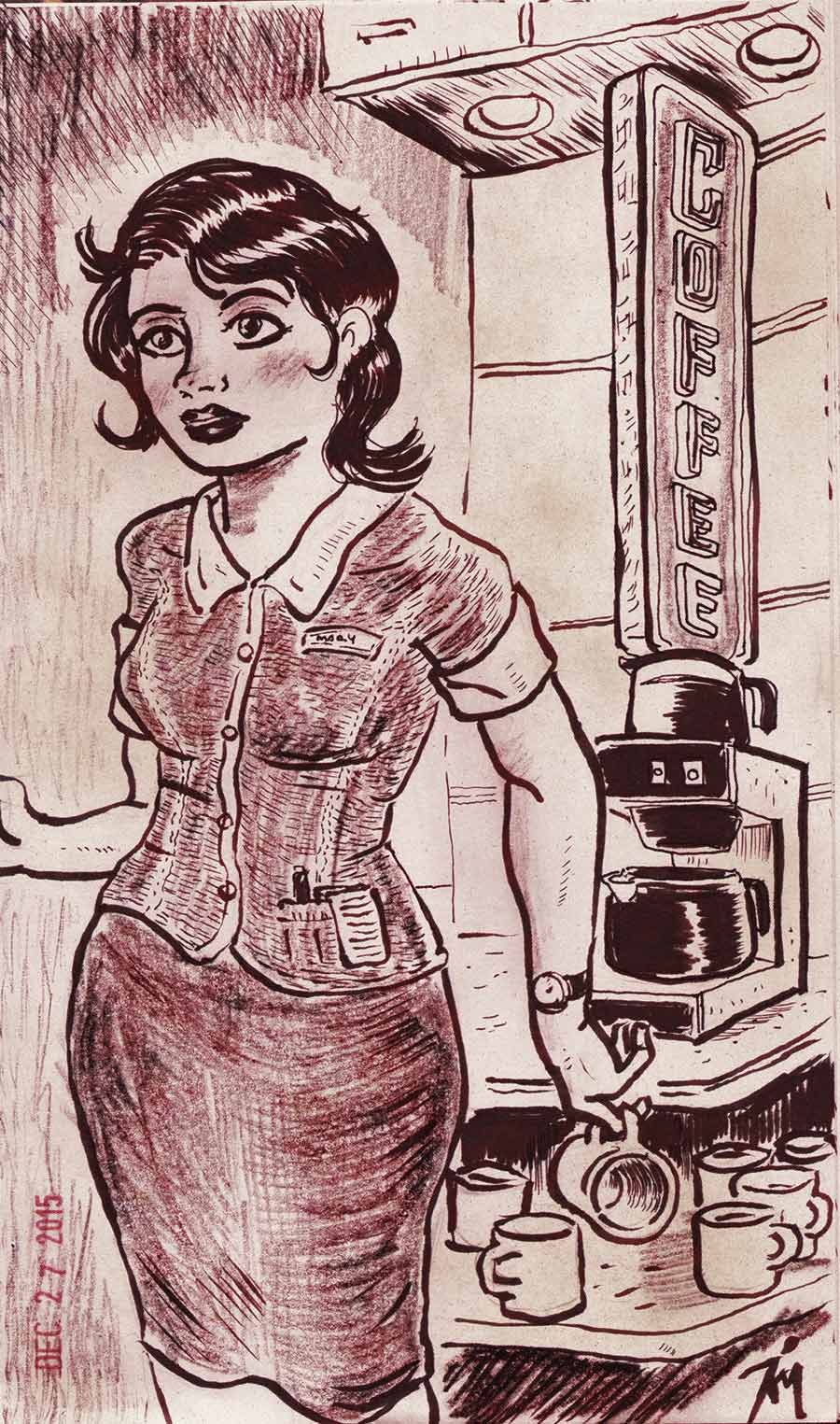 Illustration titled: The Refill