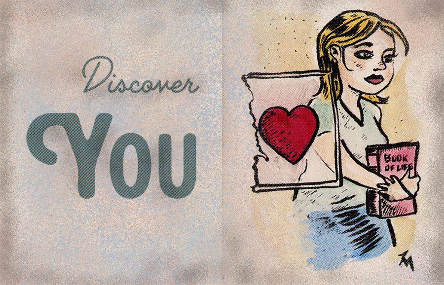 Illustration titled: Discover You