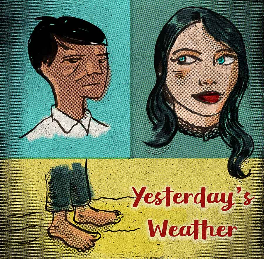 Illustration titled: Yesterday's Weather
