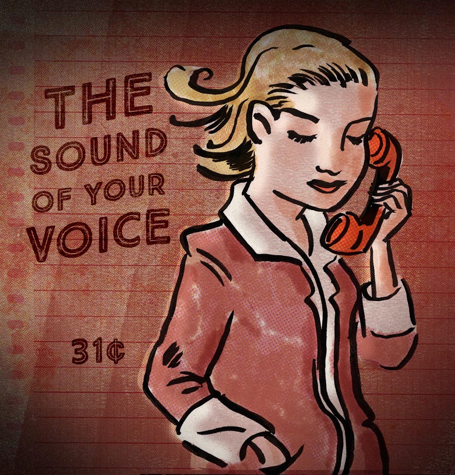 Illustration titled: The Sound of Your Voice