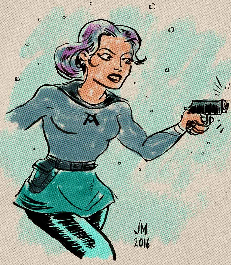 Illustration titled: To The Rescue