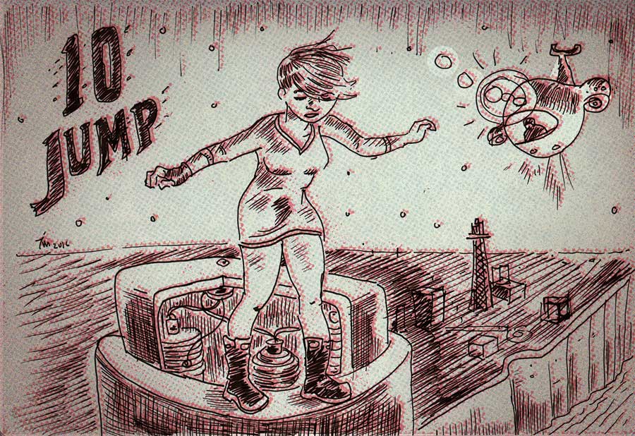 Illustration for Inktober 2016 number ten.