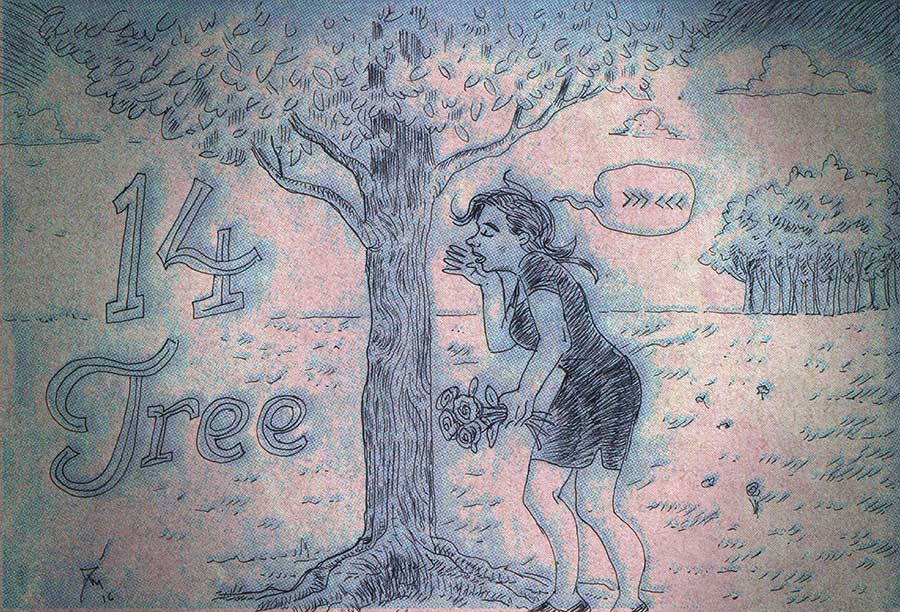 Illustration for Inktober 2016 number fourteen.