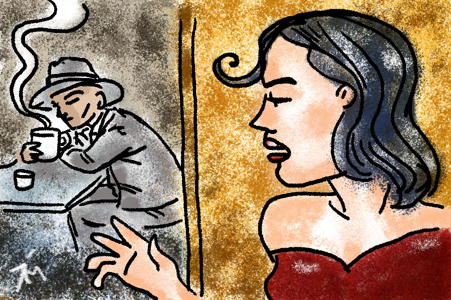 Illustration titled: Texture Noir