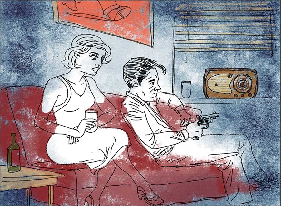 Illustration titled: Colouring for Waiting For The Money