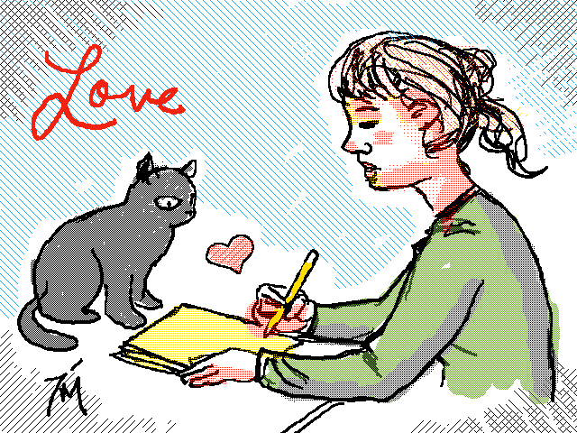 animated GIF titled: Love Letter.