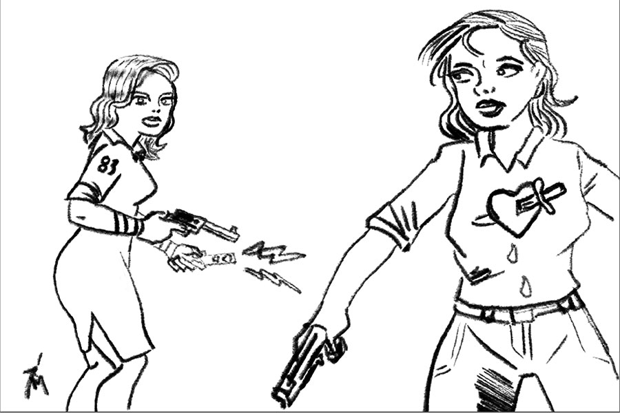 illustration titled The Big Meet Pencils