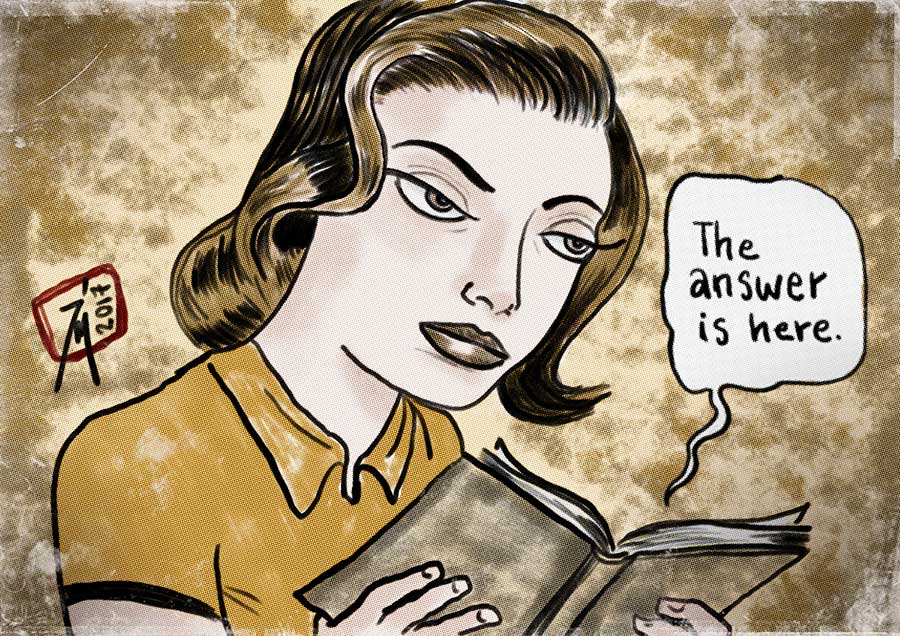 Final illustration; The Answer is Inside