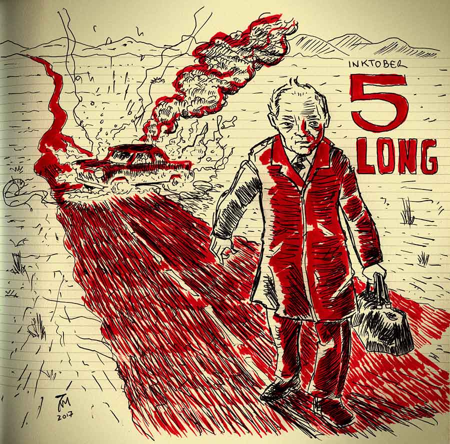 illustration titled Inktober 2017-5 Long.