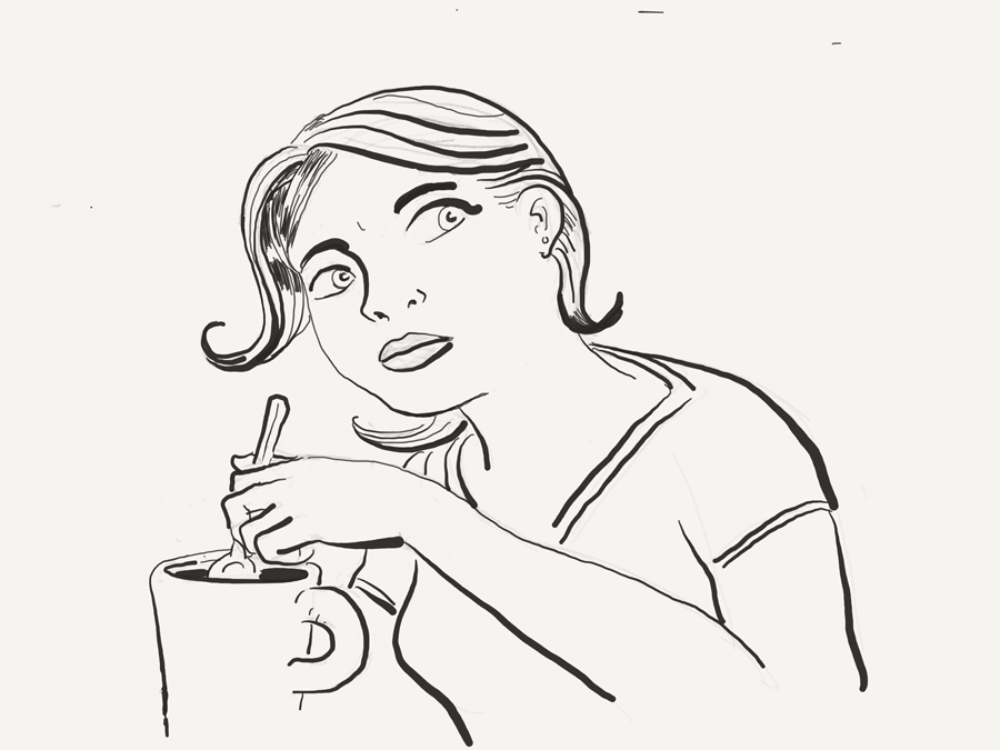 illustration titled Paper app sketch 3.