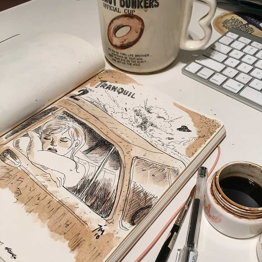 photo of sketchbook.