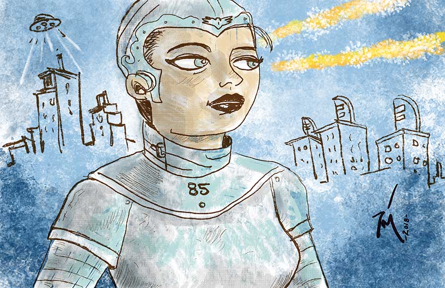 illustration titled: Looking Forward.