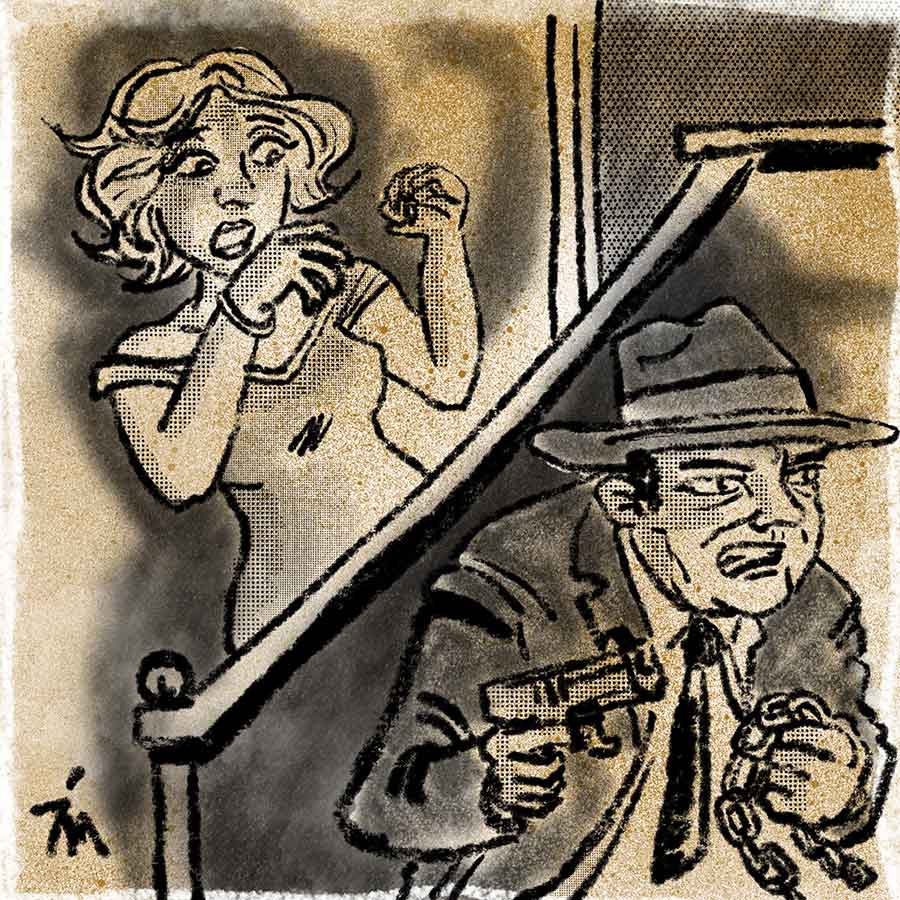 illustration titled: The Long Night.