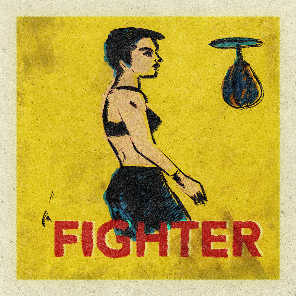 illustration titled: Fighter