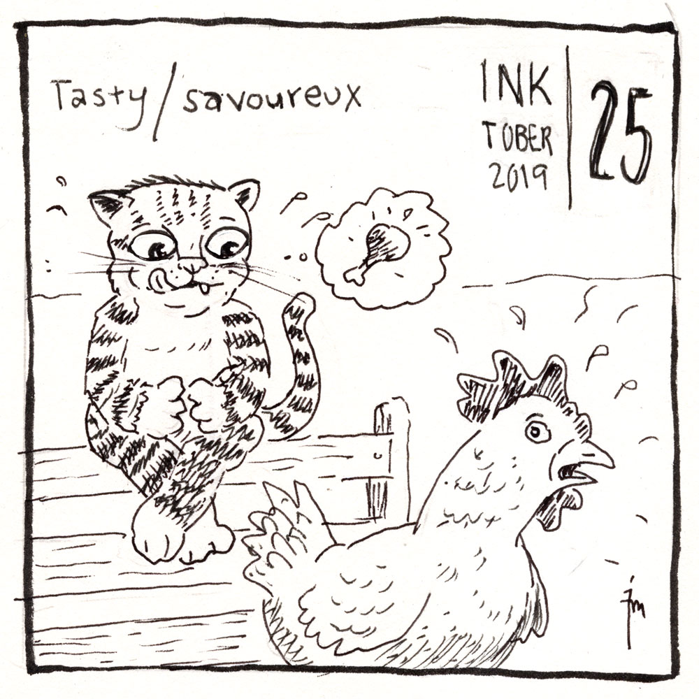 illustration title: Inktober 25: Tasty.