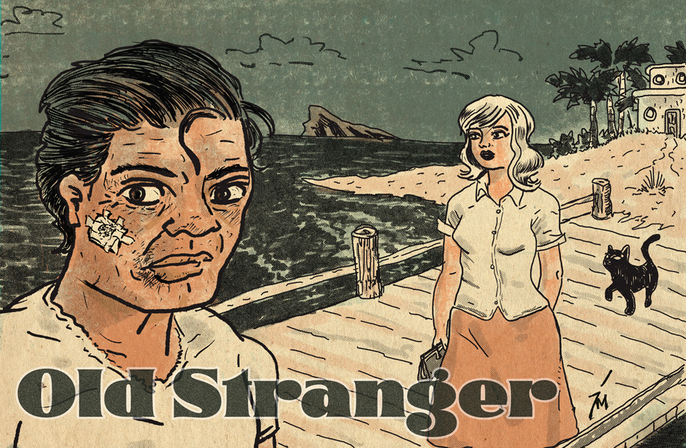 Image of a man and woman by a pier.