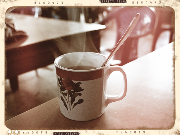 My first cup of coffee right before I trekked up to the Mount Everest Basecamp.