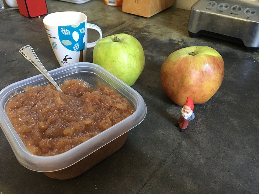 Photo of a home made apple sauce